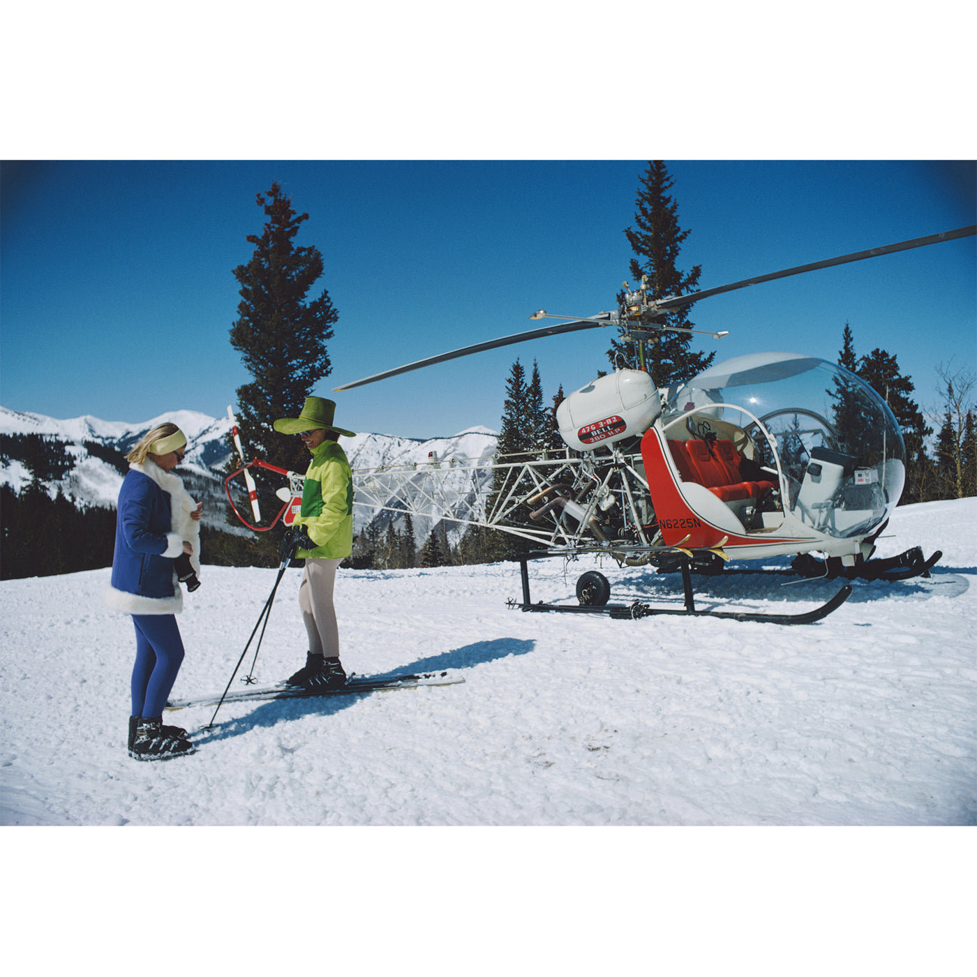 Slim Aarons Snowmass Village Vintage Photograph - Premium Wall Art for Home & Office Decor, Perfect for Living Rooms, Bedrooms, and Workspaces