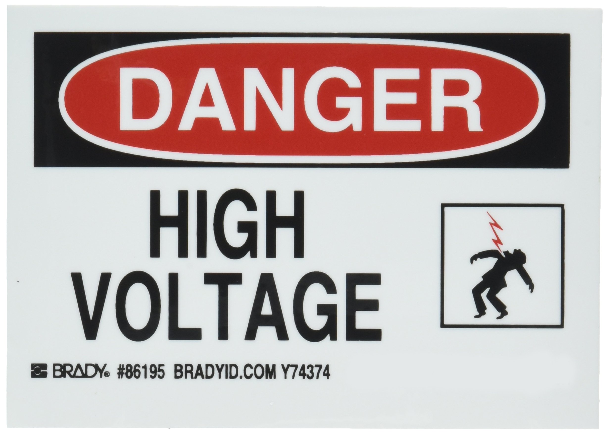 Brady 86195 Industrial Equipment Label - 5