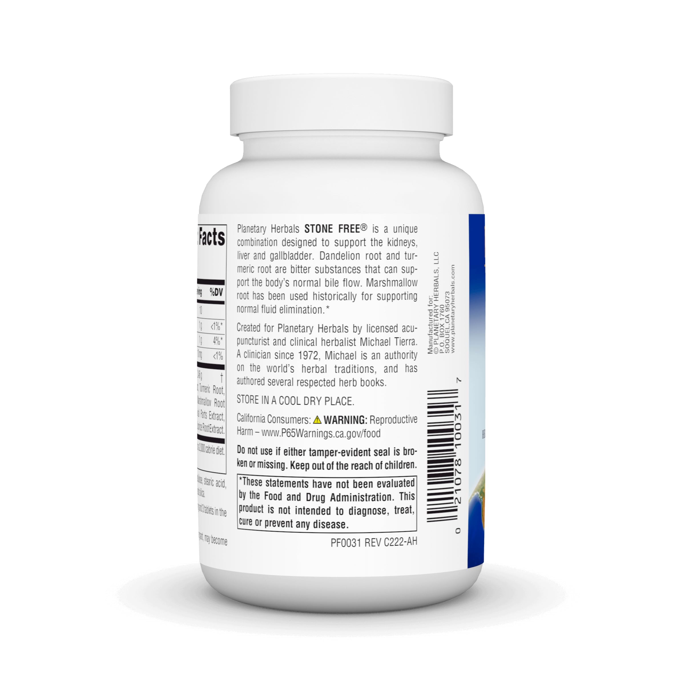 Planetary Herbals Stone Free Tablets - 90 Count | Natural Kidney & Gallbladder Support | Herbal Supplement for Urinary Tract & Detox - Perfect for Daily Wellness & Cleansing Routine