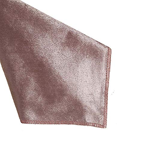 Premium Velvet Napkins 20x20 Inch - Dusty Rose for Wedding & Dinner Decor