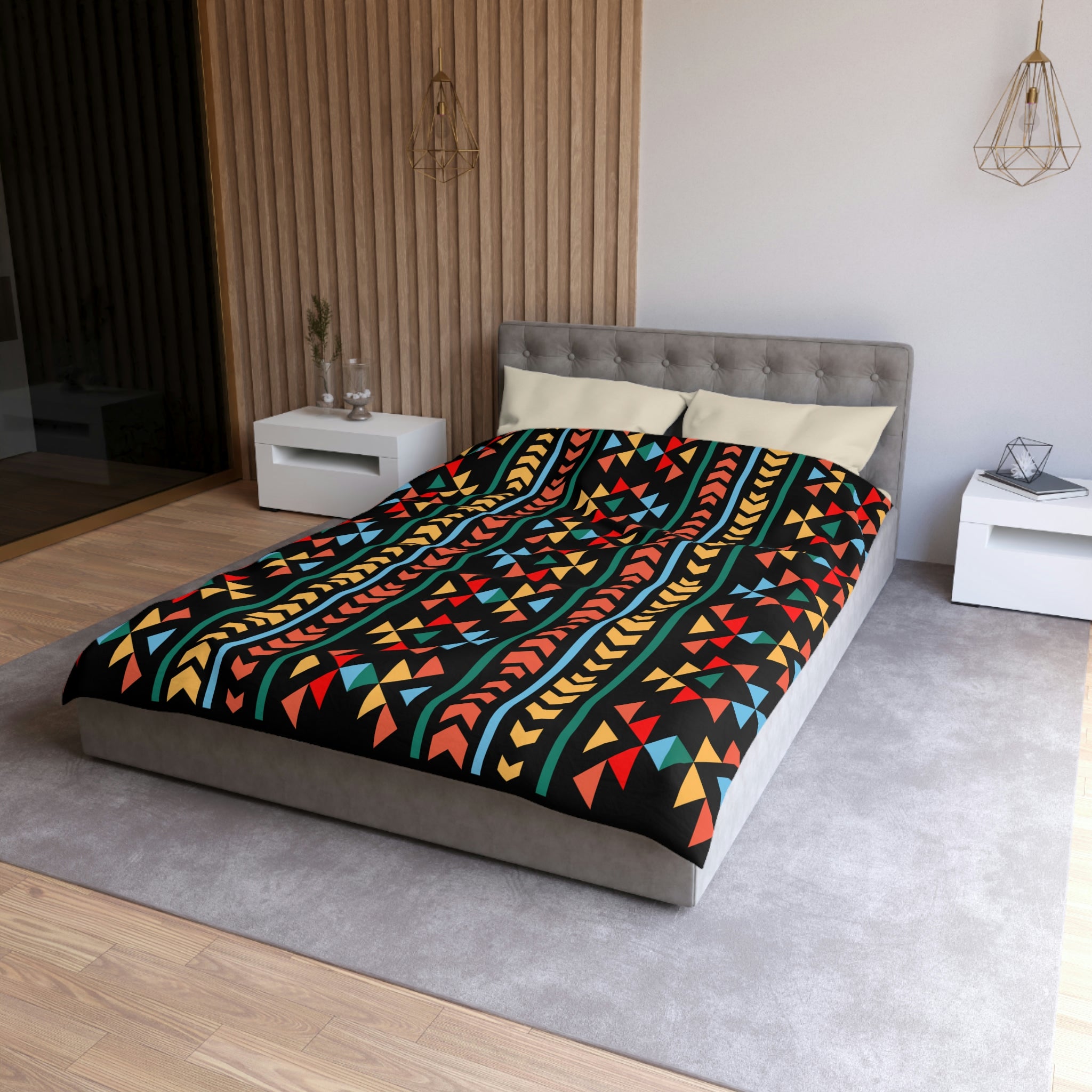 Southwestern Night Canyon Print Duvet Cover - Soft Microfiber Bedding Set in 3 Sizes (Twin/Queen/King) for Cozy Bedroom Decor & Southwestern Style Home