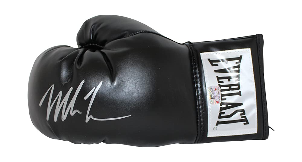 Mike Tyson Autographed Everlast Black Left Boxing Glove - Authentic Signed Memorabilia for Collectors & Boxing Fans - Perfect for Display, Gifts & Sports Memorabilia Collections