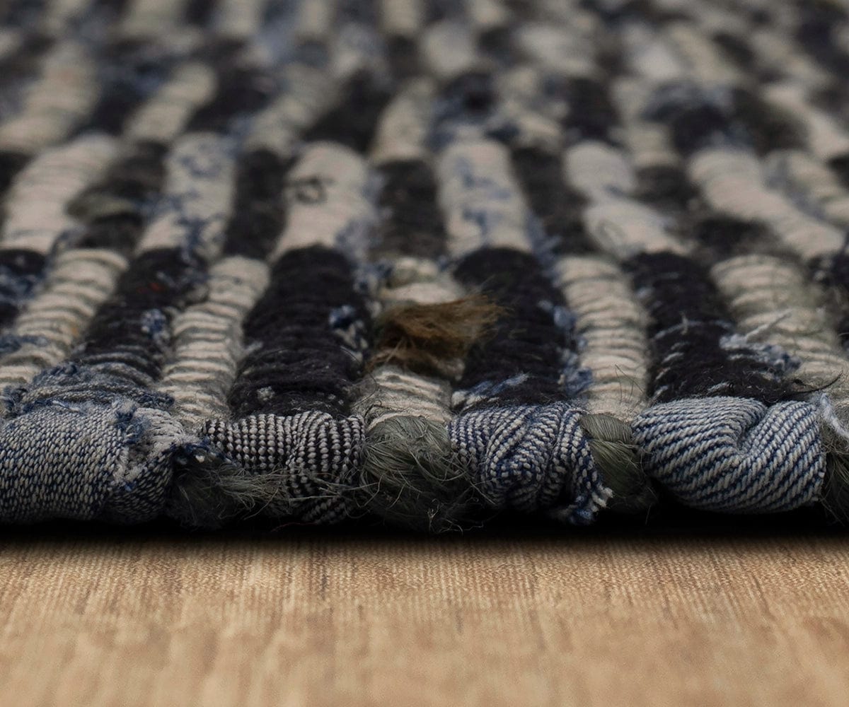 Karastan Wyatt Denim Rug - Soft & Durable Blue Denim Area Rug for Living Room, Bedroom, or Office Decor