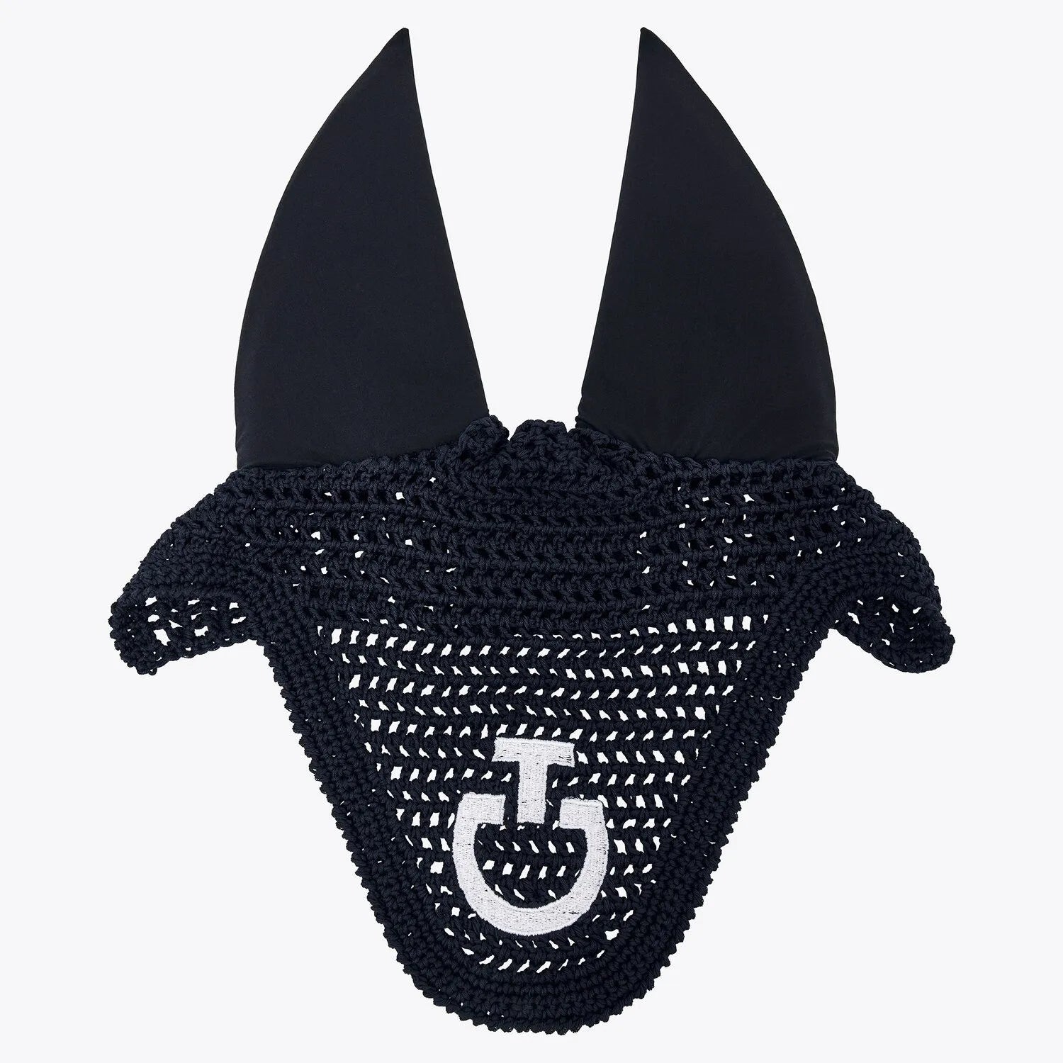 Cavalleria Toscana Lightweight Soundless Ear Bonnet for Horses - Breathable Mesh Fly Protection for Riding & Training - Perfect for Show Jumping, Dressage & Trail Riding