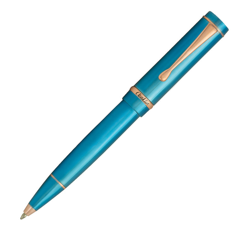 Conklin Duragraph Metal Ballpoint Pen - PVD Blue Finish - Premium Writing Instrument for Office, Business & Gifts