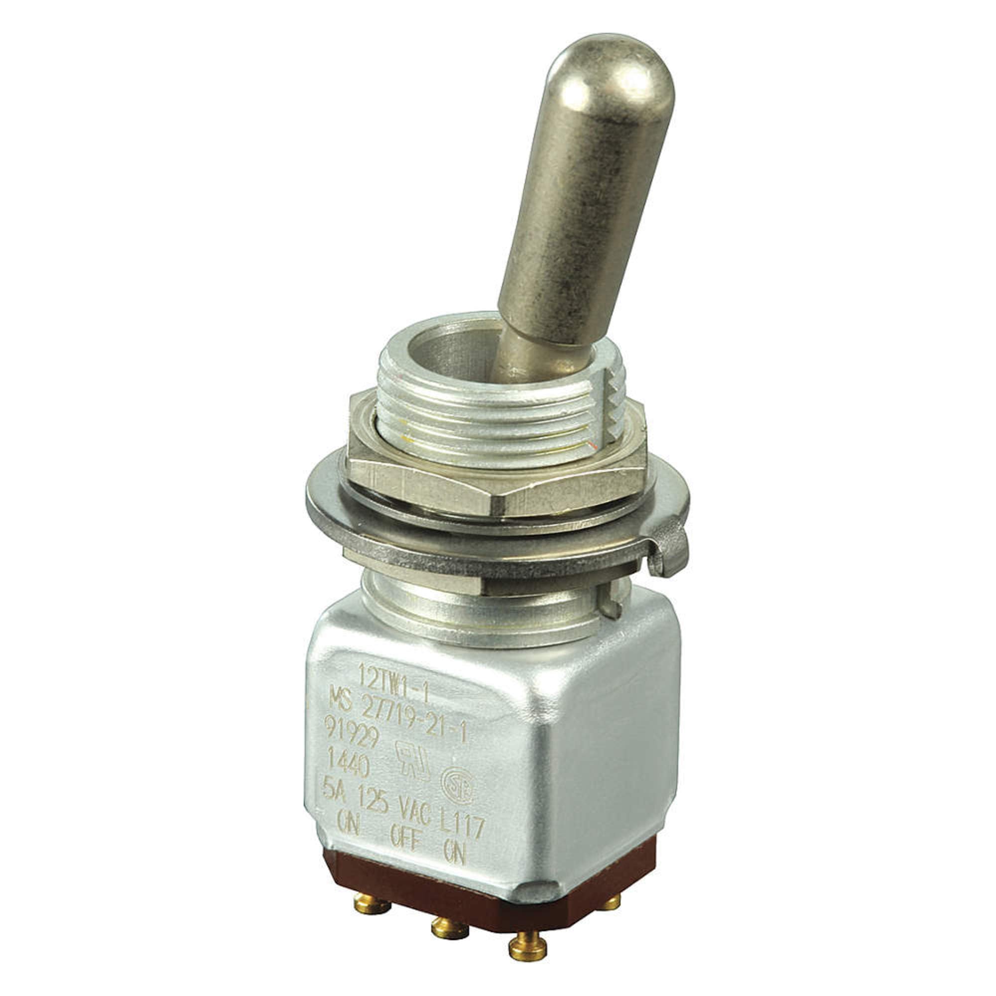 Honeywell S&C 12Tw1-1 DPDT Toggle Switch 5A 125V - Heavy Duty Electrical Switch for Industrial Equipment & Home Appliances