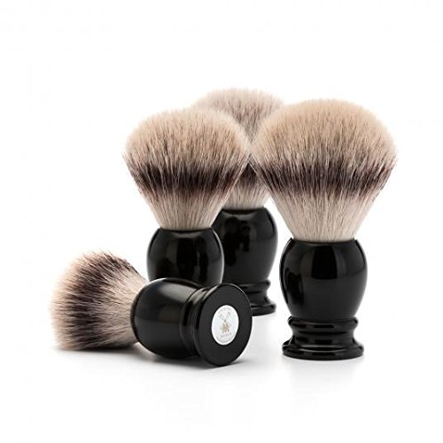 Premium MÜHLE Classic Faux Ivory Silvertip Fiber Shaving Brush for Men - X-Large Synthetic Luxury Shave Brush with Rich Lather | Perfect for Wet Shaving, Beard Care & Grooming Kits