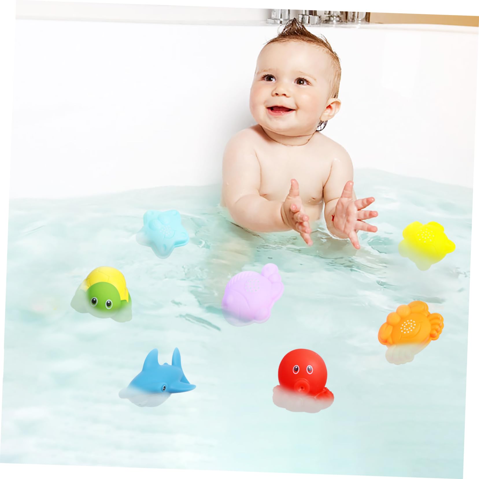 MUSISALY 1 Set Animal Bath Toys - Squirters for Kids, Vinyl Bathtub & Shower Toys, Fun Beach Play Set for Toddlers | Perfect for Bath Time, Pool Parties & Outdoor Water Play
