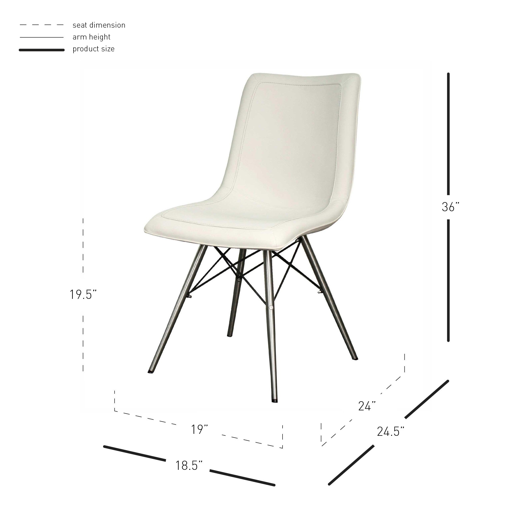 NPD Blaine Chair - Modern Ergonomic Office Chair with Adjustable Height & Lumbar Support for Home & Office Workspace - Perfect for Long Hours Sitting, Gaming, and Remote Work