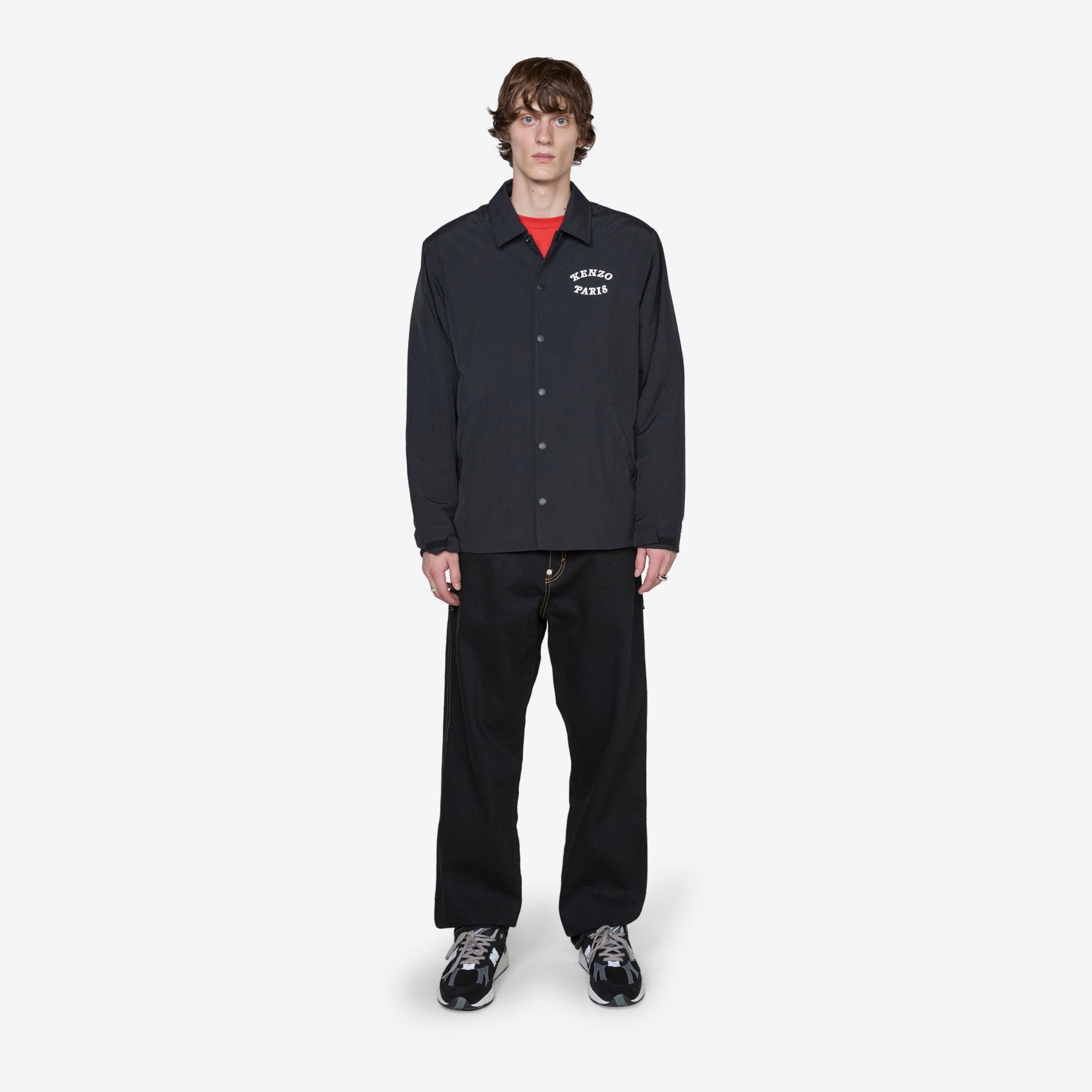 KENZO VERDY MARKET Heavy Coach Jacket - Black | Streetwear Fashion for Men & Women | Perfect for Urban Outfits & Casual Wear
