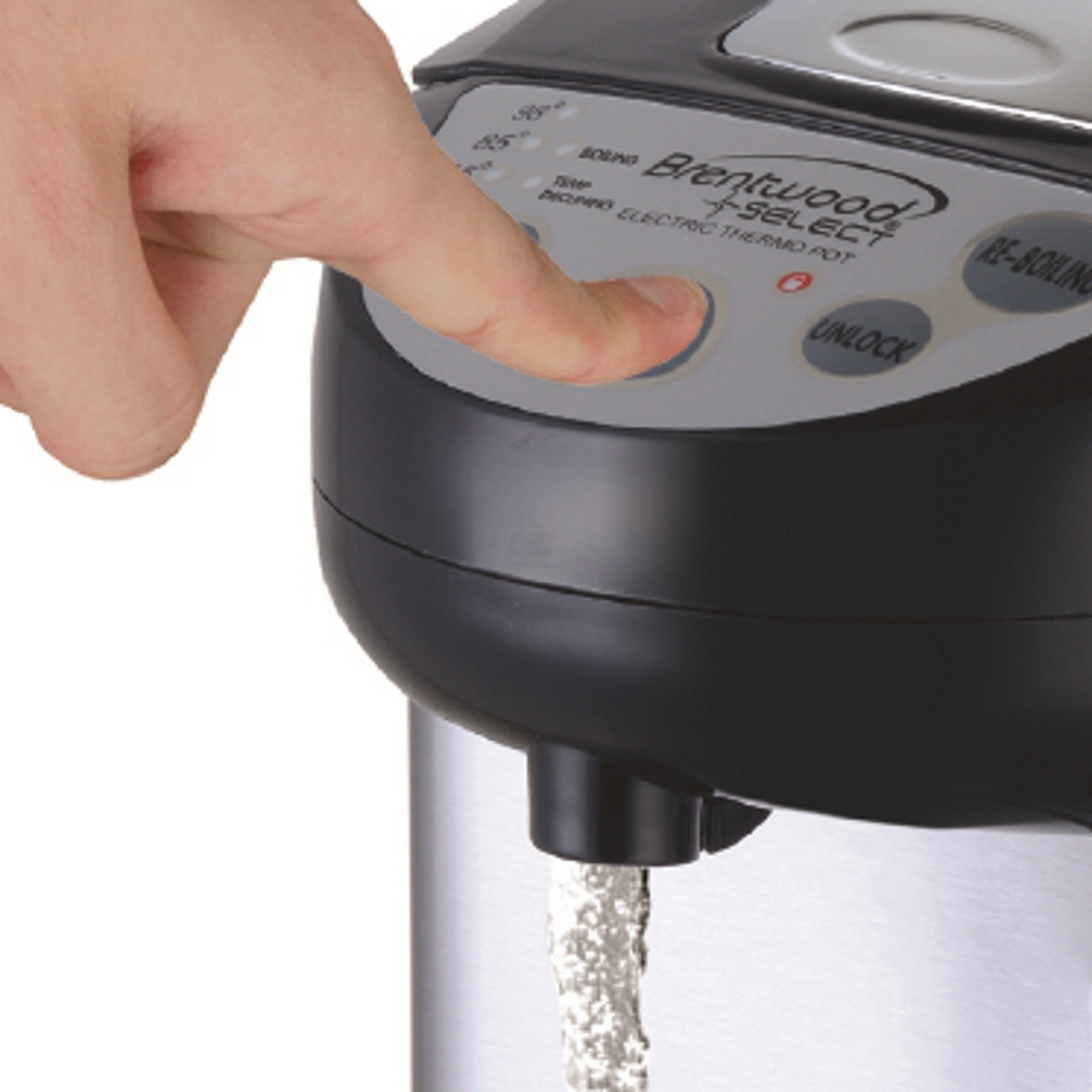 Brentwood Select KT-40BS 4-Liter Stainless Steel Electric Instant Hot Water Dispenser - Perfect for Kitchen, Office & Tea/Coffee Brewing