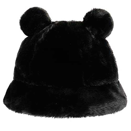 Stylish Furry Bucket Hat for Women & Men - Trendy Winter Fashion Accessory - Perfect for Outdoor Activities, Music Festivals & Streetwear