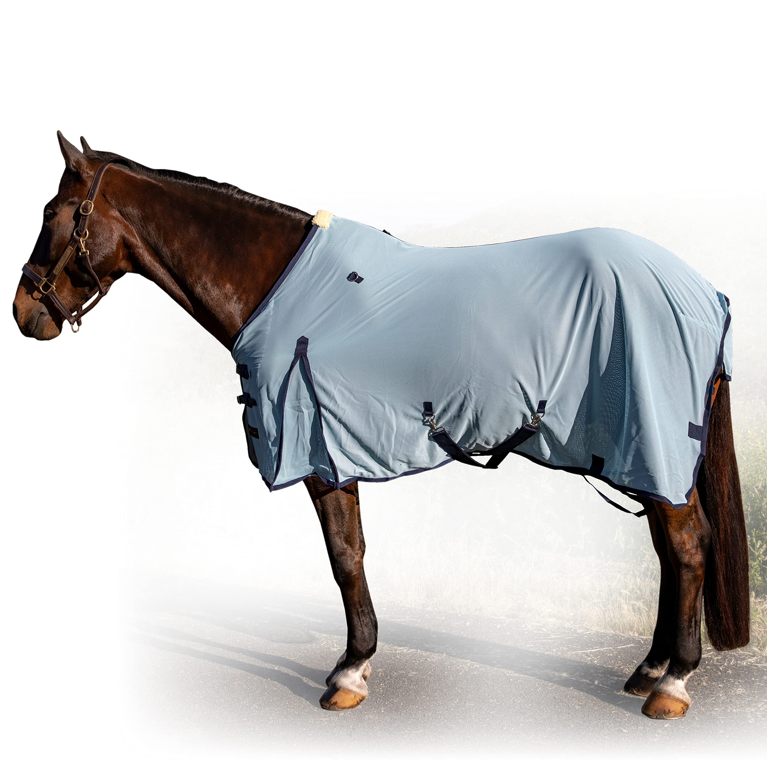 Professional's Choice Theramic Fly Sheet Sky 84 - Breathable Horse Fly Sheet for Summer Protection | Ideal for Training, Riding & Outdoor Activities