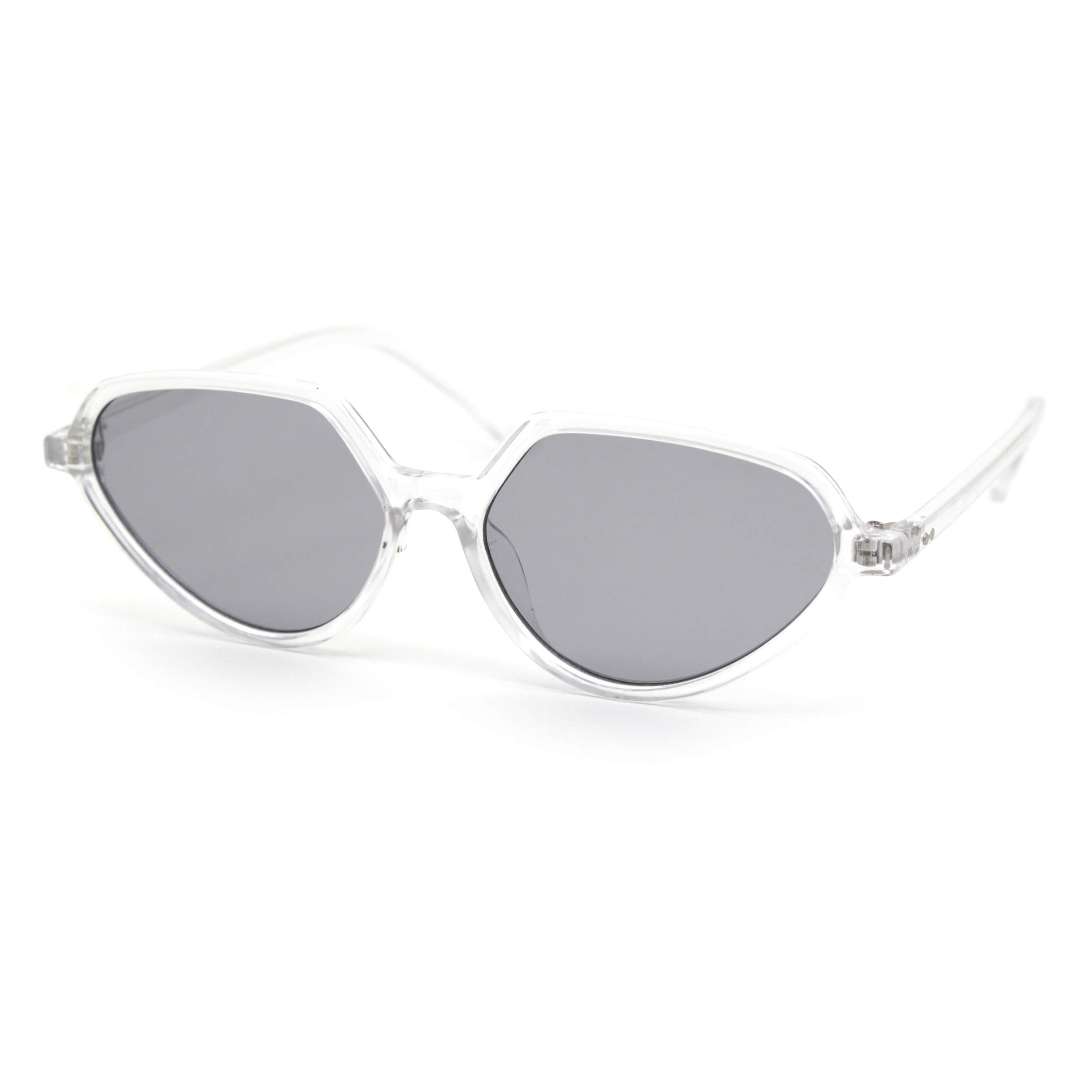 SA106 Women's Retro Pop Color Thin Plastic Fashion Sunglasses - Trendy UV Protection Shades for Beach, Driving & Outdoor Activities