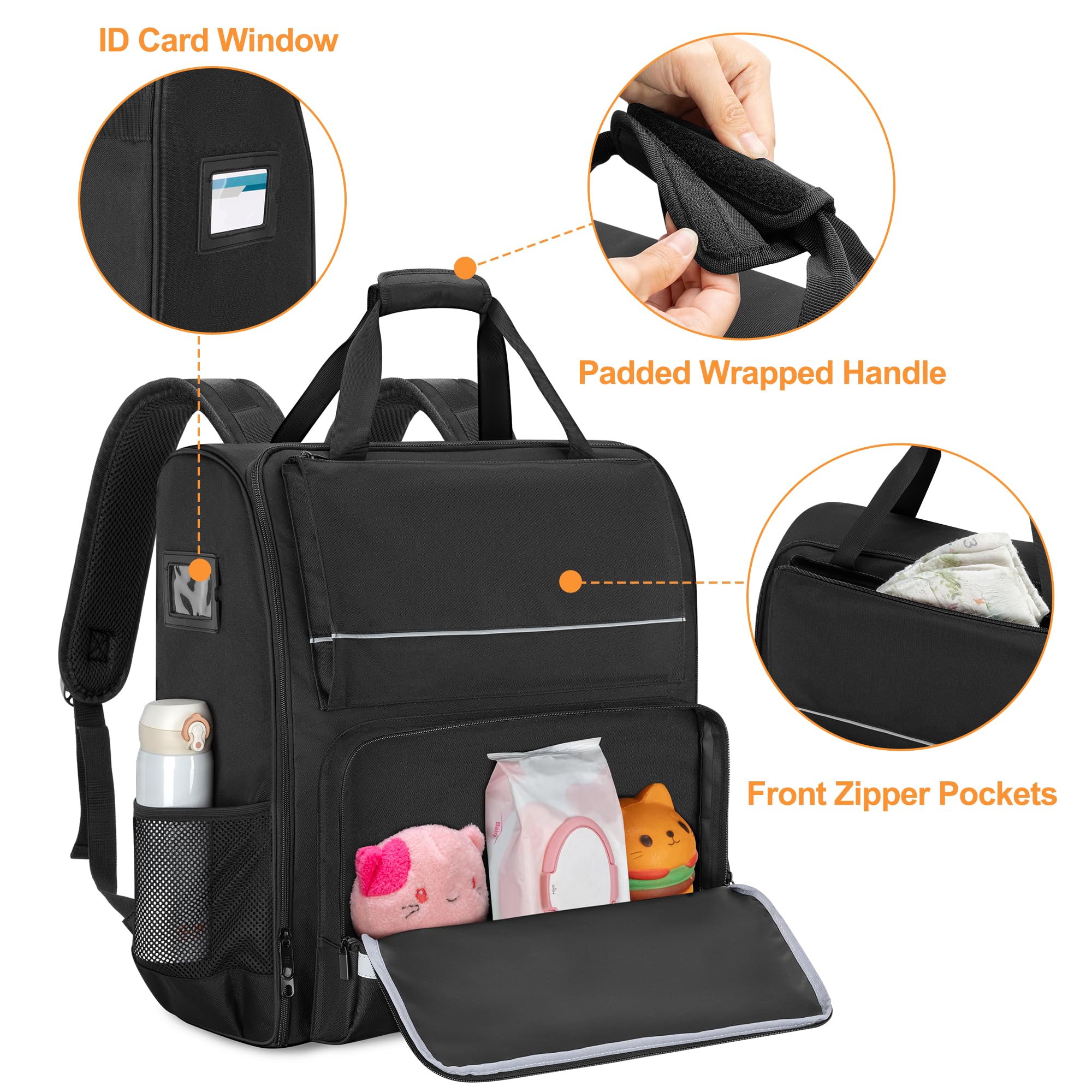 Babyzen YOYO2 Stroller Backpack - Patented Design, Lightweight & Durable Diaper Bag for Travel, Shopping & Daily Use with Your YOYO2 Stroller