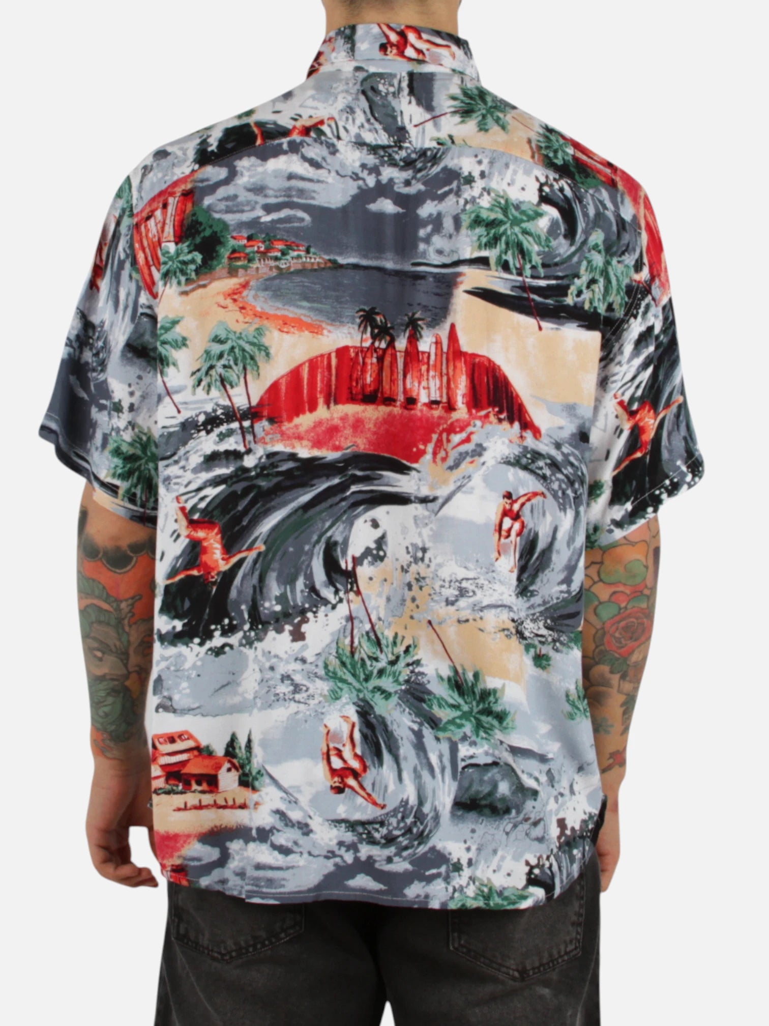 Gotcha Surfing Blue Shirt for Men - Comfortable & Stylish Surf Tee for Beach, Summer & Casual Wear