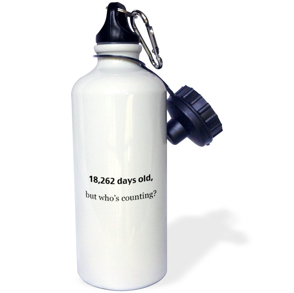 3D Rose California State Flag Sports Water Bottle - 21 oz Insulated White Water Bottle for Gym, Hiking & Outdoor Activities | BPA-Free Leakproof Design