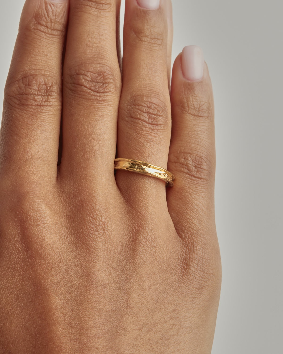18K Gold Vermeil Underwater Sea Ring - Elegant Ocean-Inspired Jewelry for Women, Perfect for Beach Weddings, Diving & Marine-Themed Events