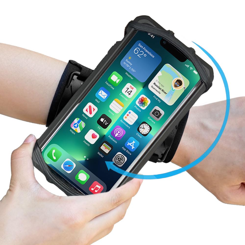 Sports Armband for iPhone 16/15/14/13/12 Pro Max & Samsung Galaxy S25/S24/S23 Ultra - Universal Phone Holder for 4.7