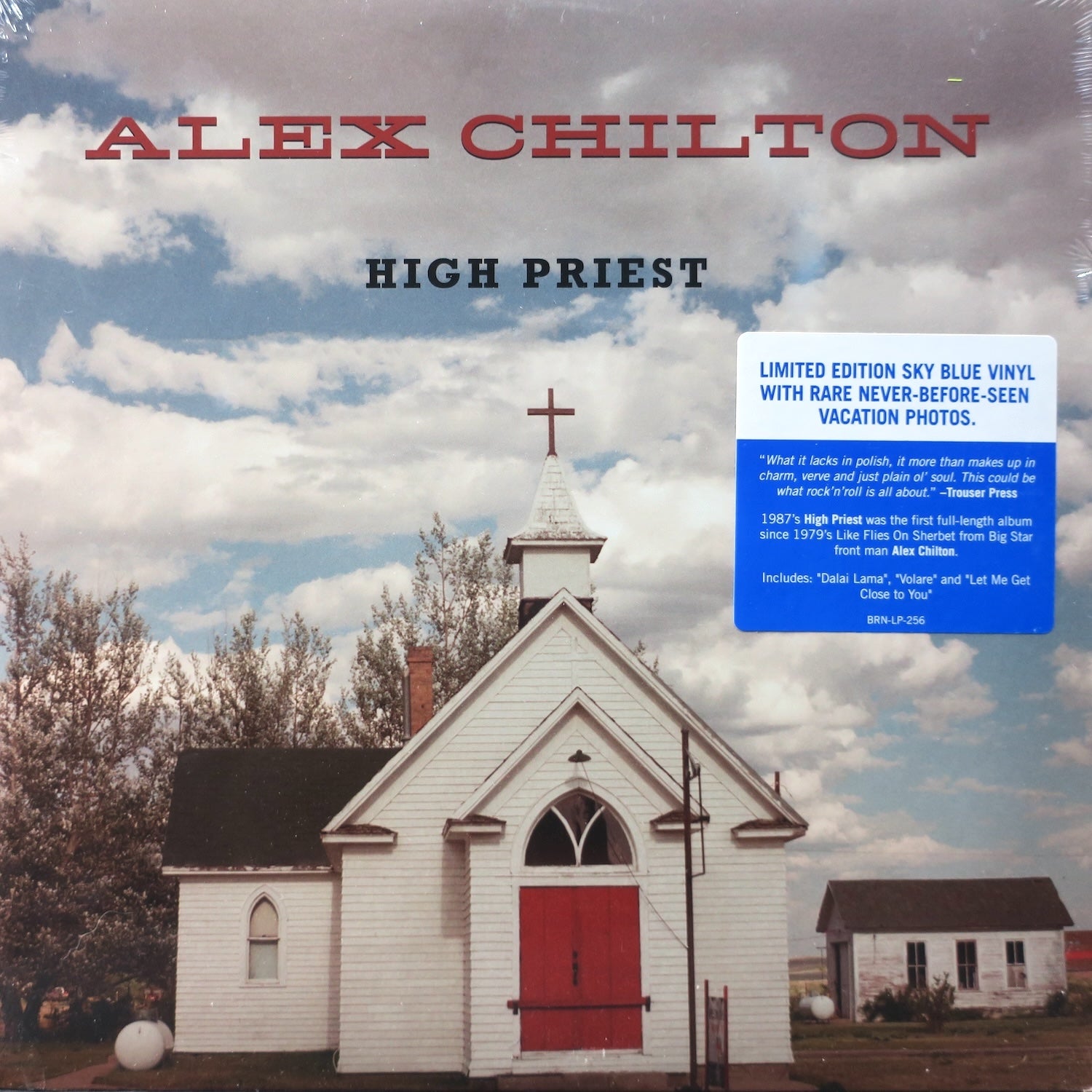 ALEX CHILTON (Big Star) 'High Priest' BLUE Vinyl LP Record (1987 Garage Rock) - Limited Edition Collectible for Music Lovers & Vinyl Enthusiasts