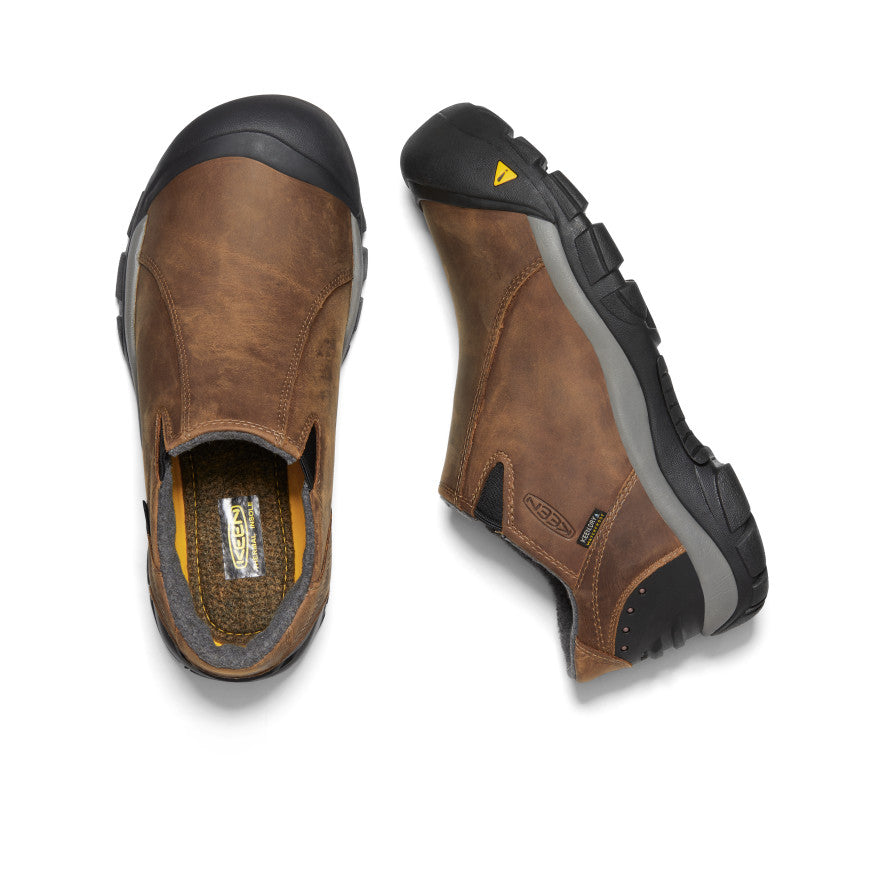 Men's Brixen Waterproof Low-Top Hiking Shoes - Slate Black/Madder Brown - Lightweight & Durable for Outdoor Adventures, Trail Walking & Daily Wear