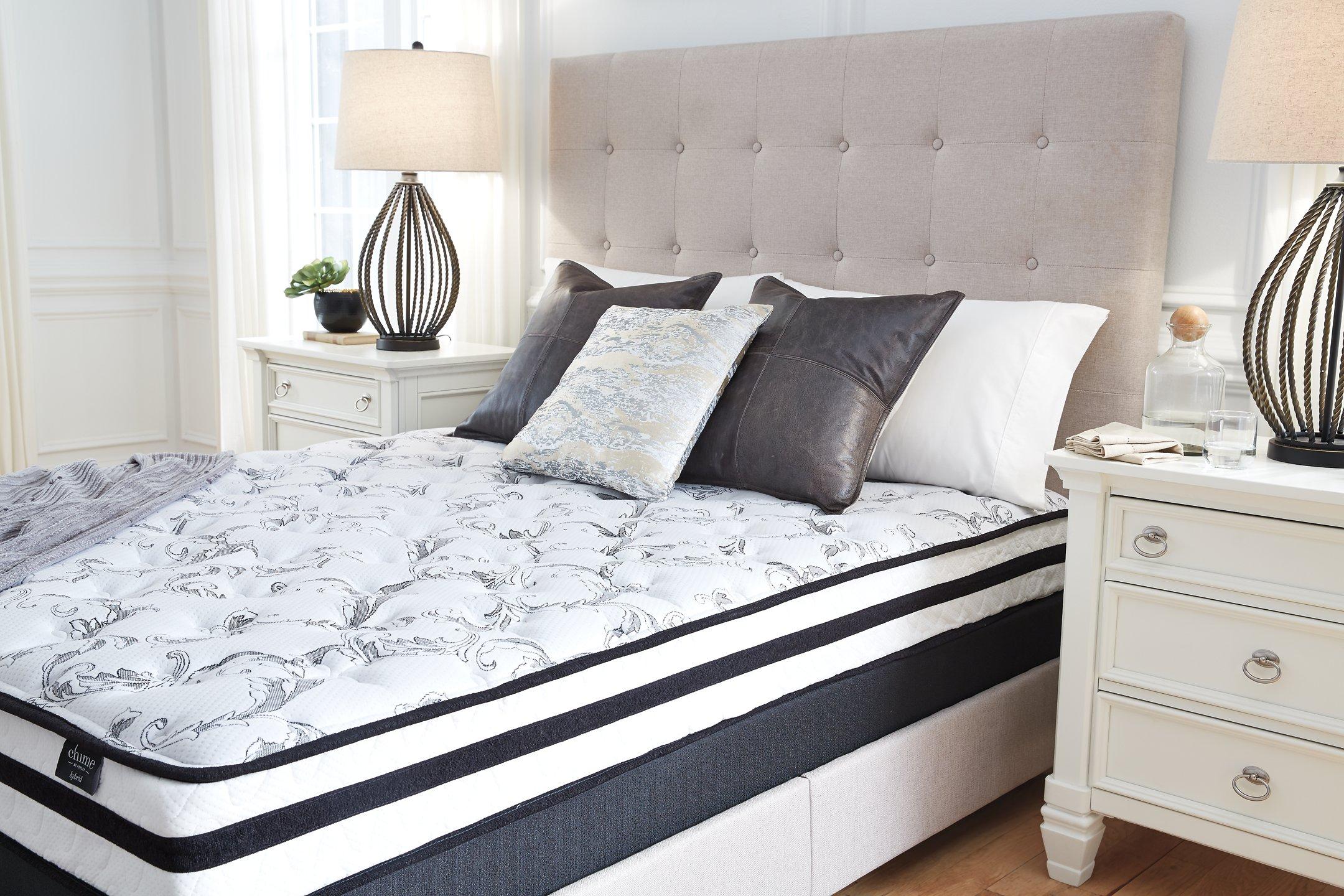 8 Inch Chime Innerspring Mattress in a Box - Medium Firm Support for Back Pain Relief, Breathable & Motion Isolating - Perfect for Guest Rooms, Dorms, and RVs
