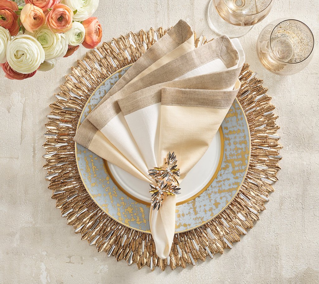 Elegant Butterfly Napkin Rings Set of 4 - Perfect for Wedding, Party & Holiday Table Decor - Beautiful Gift Box Included