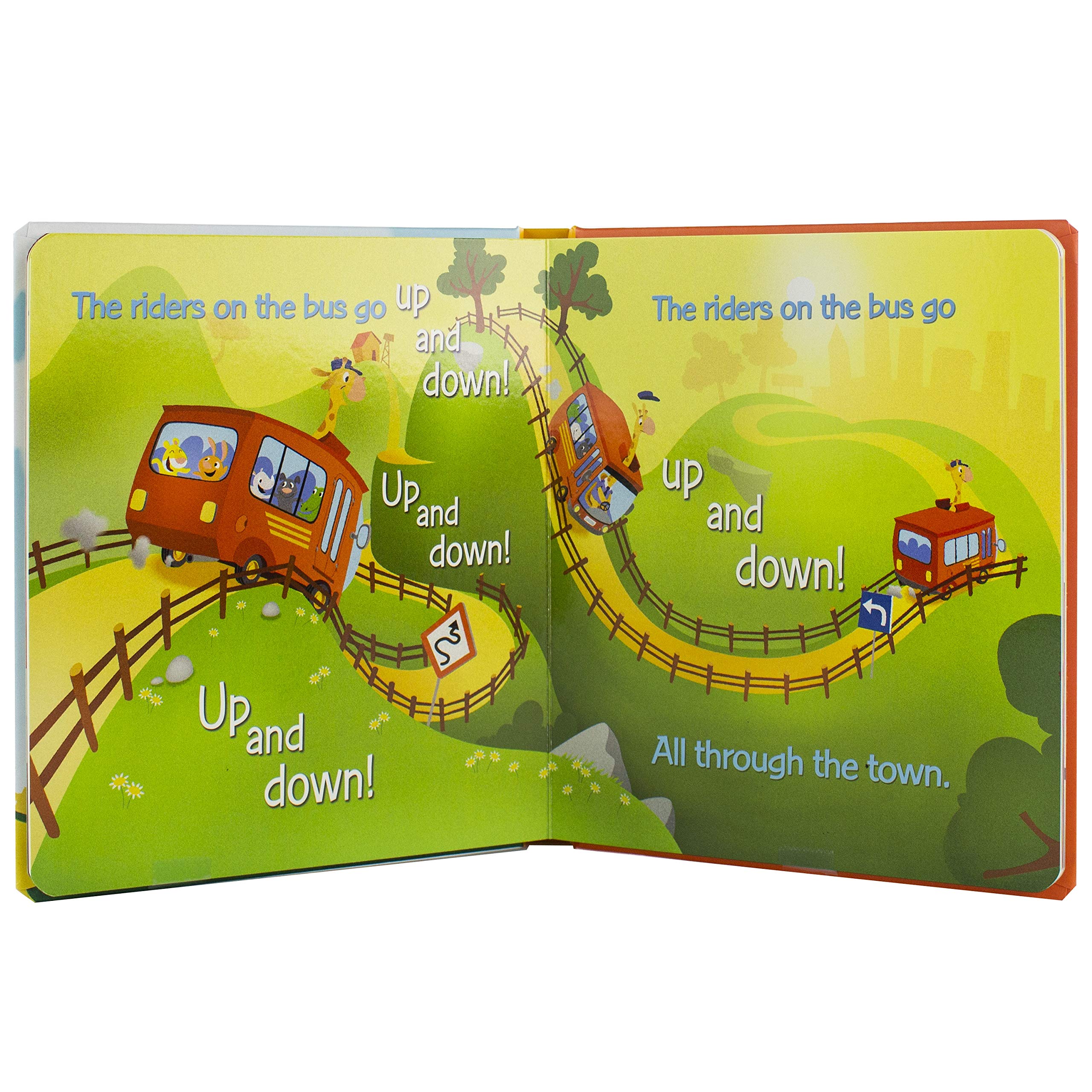 Wheels on the Bus Sing-Along Storybook for Kids - Interactive Musical Book with Lights & Sounds - Perfect for Bedtime, Car Rides & Early Learning