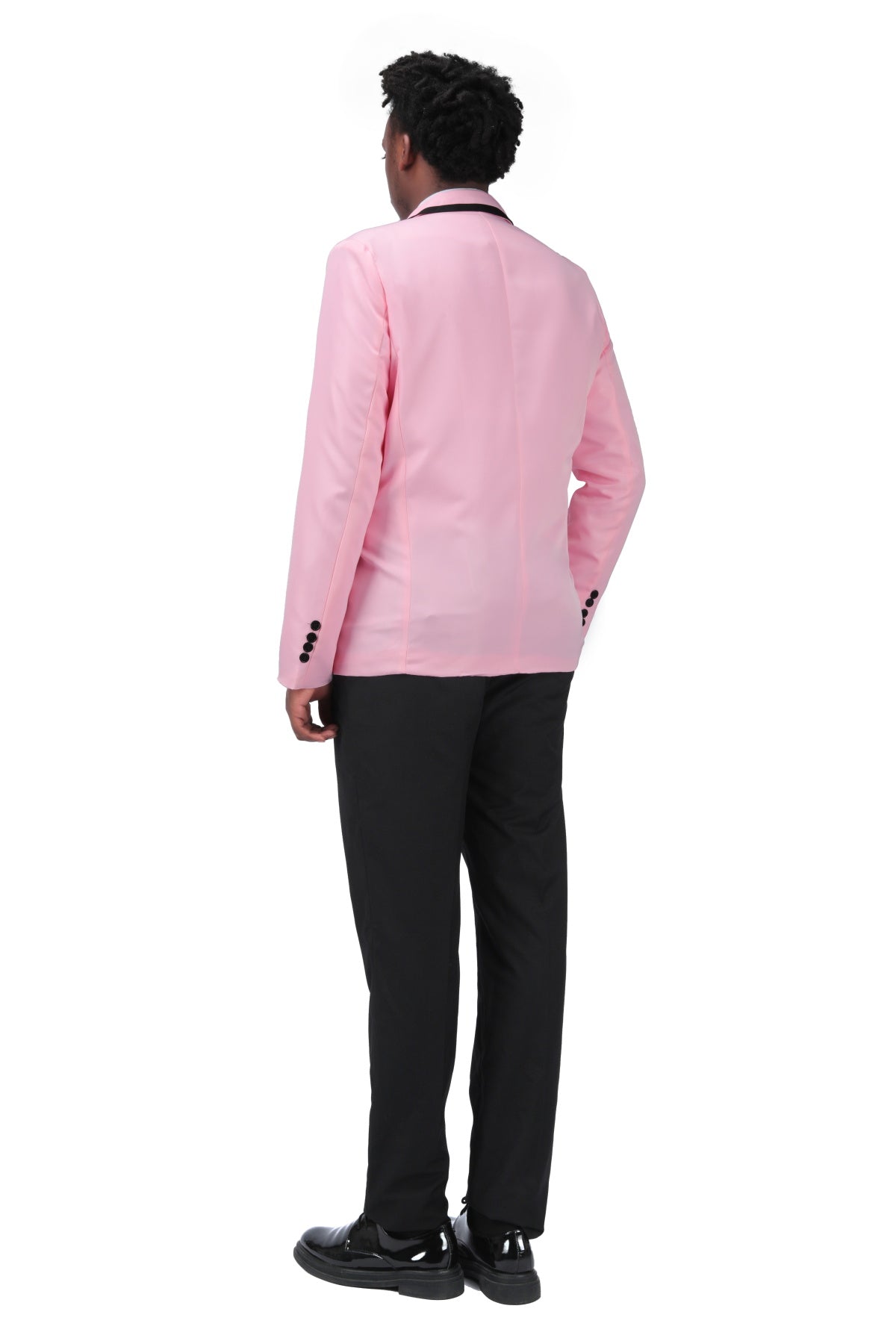 Men's Slim Fit One Button Solid Pink Casual Blazer Jacket - Perfect for Office, Business Meetings & Smart Casual Outfits
