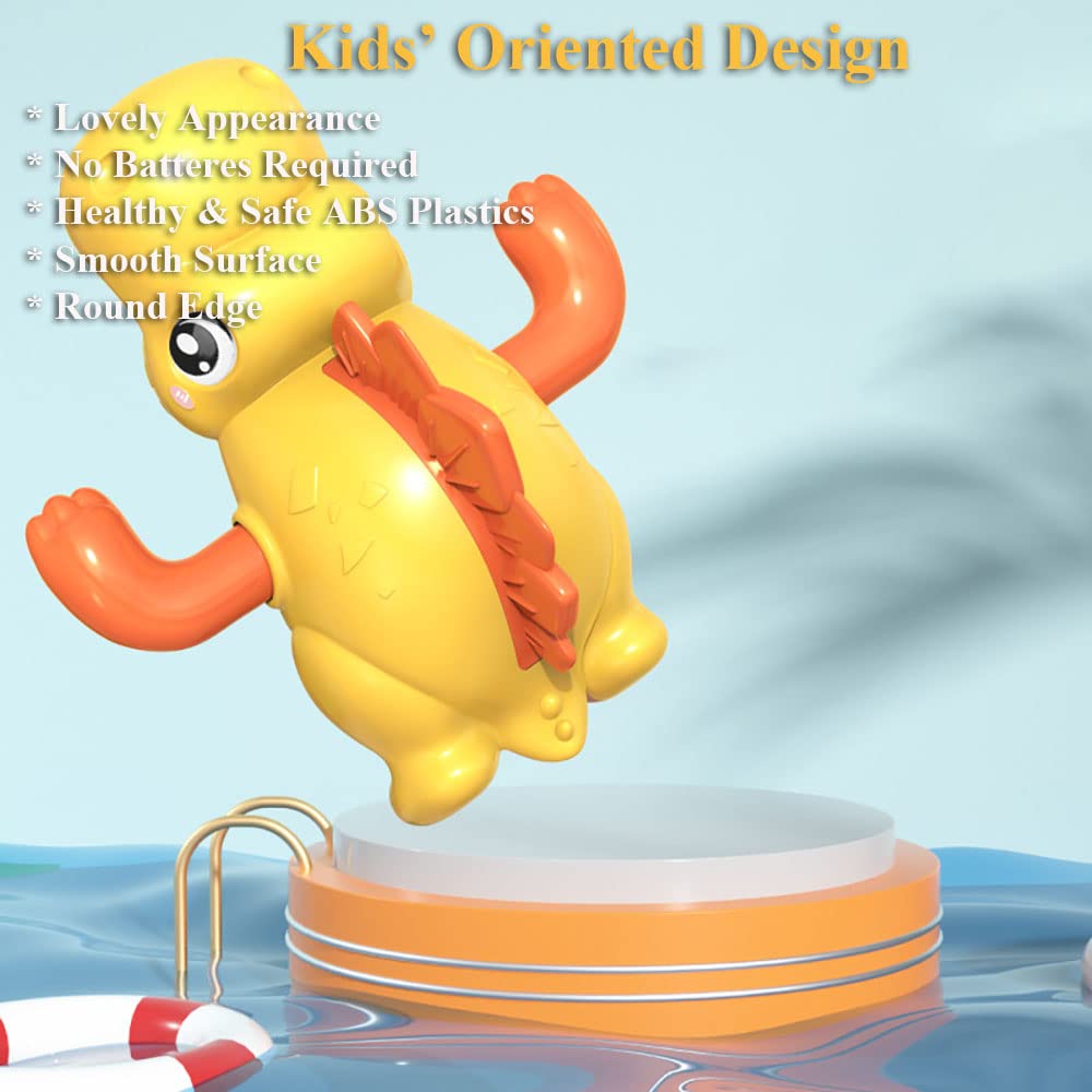 Wind-Up Dinosaur Bath Toy - Swimming Dino Bathtub Toy with Clockwork Mechanism, Fun Water Play Toy for Kids (Green) | Perfect for Bathtime Fun, Pool Parties & Sensory Play