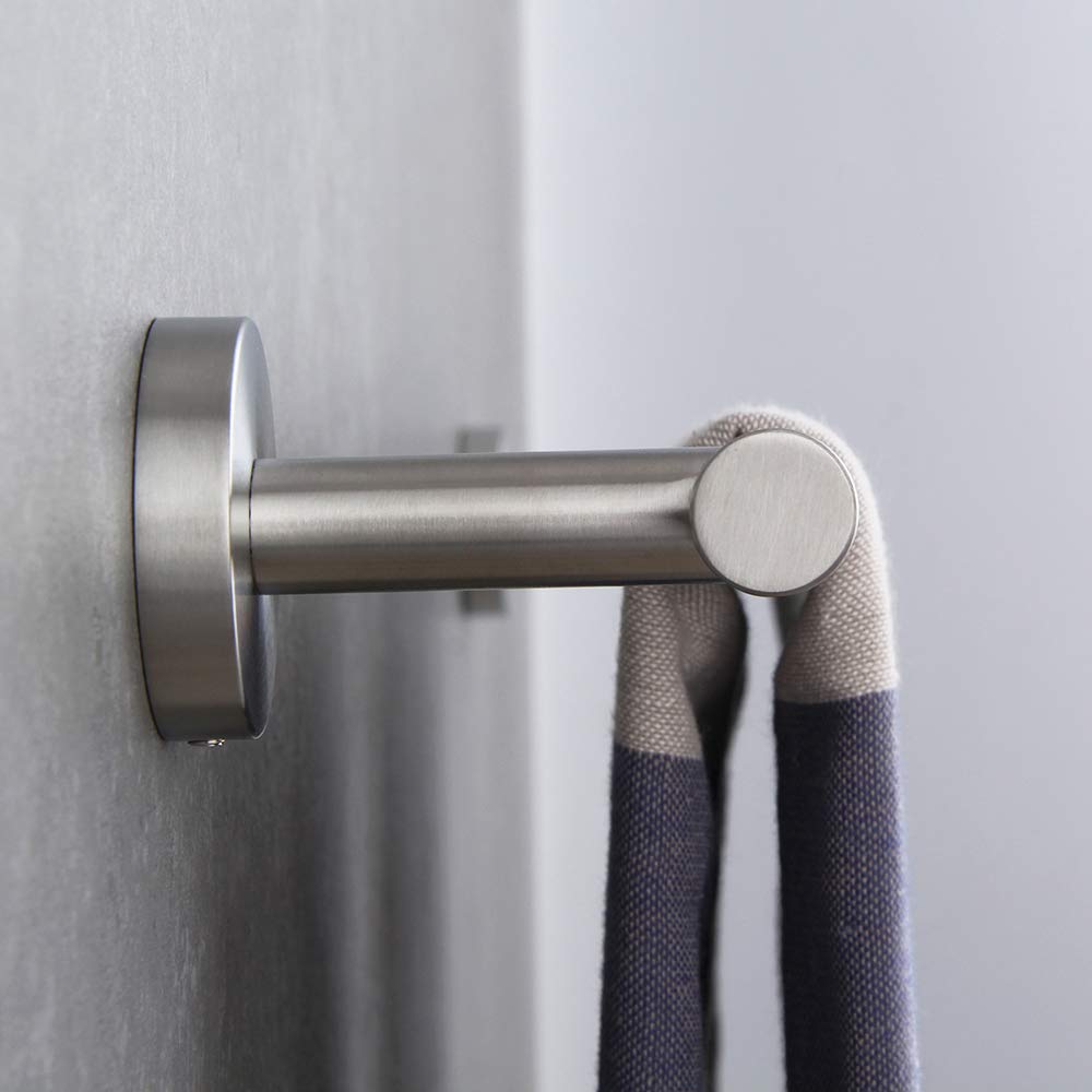 BEIGEEWY 24-Inch Stainless Steel Towel Bar - SUS 304 Brushed Nickel Bathroom Towel Holder - Modern Wall Mounted Towel Rack for Bath, Kitchen & Spa - Durable & Rustproof Bath Accessories