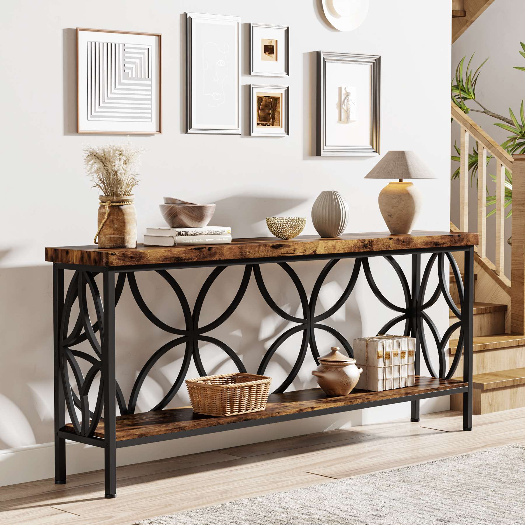 2 Tier Console Table - 70.9