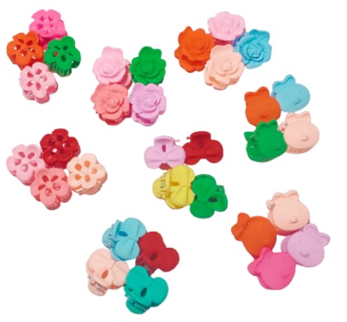 24-Piece Small Black Butterfly Hair Clips & Claws for Women & Girls - Multi-Style Hair Accessories for School, Work, Parties & Everyday Use