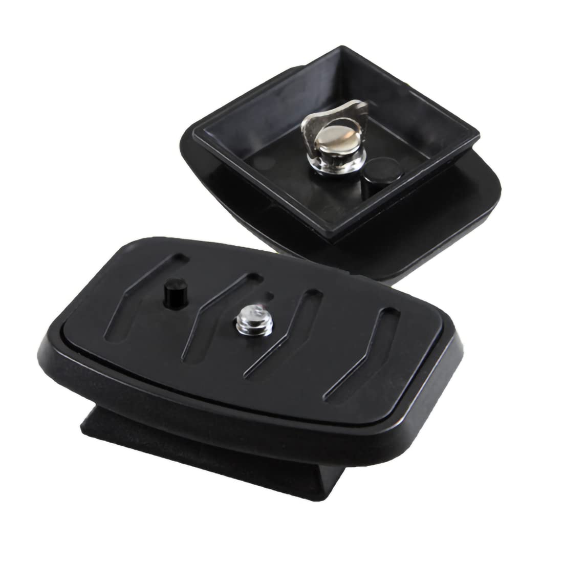 IOUALEY 2 Pack 43mm Quick Release Plate Camera Mount Adapter - Compatible with CX-444 & VCT-D580RM Tripods - Durable Tripod Ball Head Replacement for DSLR Cameras - Perfect for Photography, Videography & Travel Shooting
