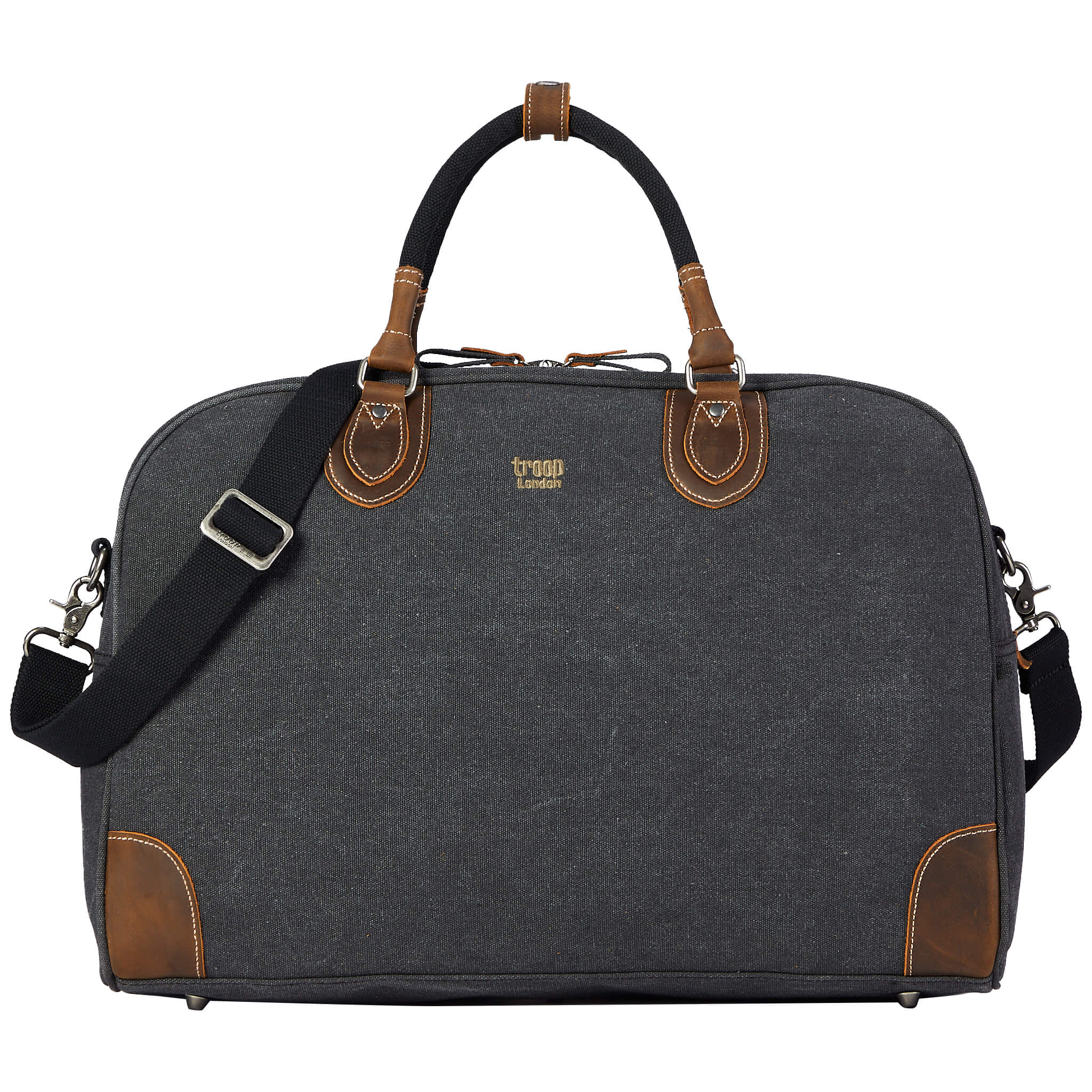TRP0263 Troop London Classic Canvas Holdall Large - Durable Travel Duffel Bag for Men & Women, Gym, Weekend Trips & Business Travel