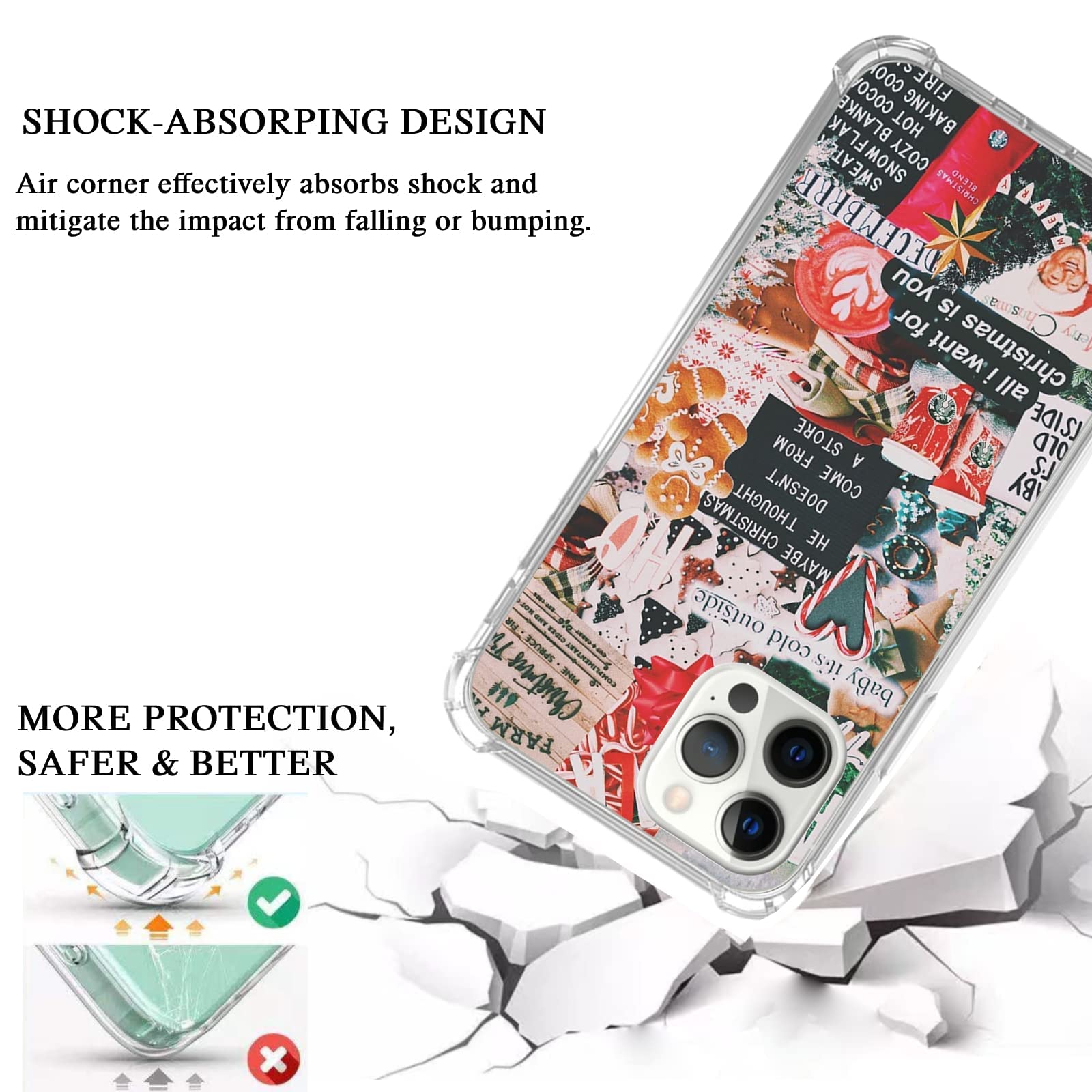 Festive Christmas iPhone 11 Pro Max Case - Holiday Themed Protective Cover with Trendy Winter Design for Women & Men | Perfect Gift for Xmas, Office Party & Family Gatherings