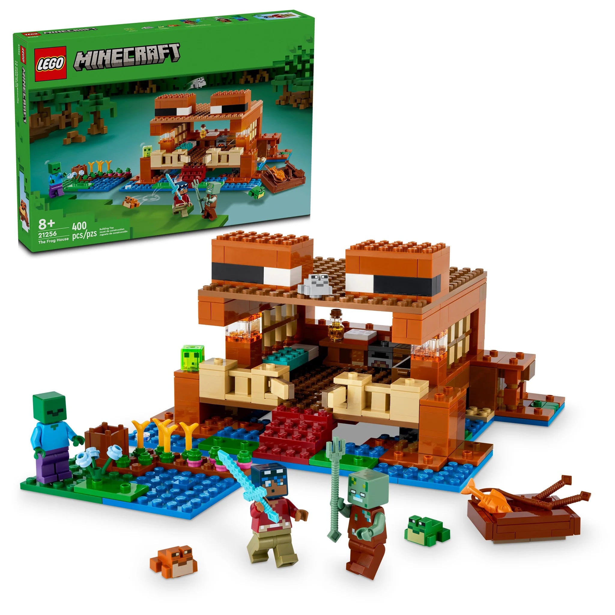 LEGO® Minecraft® The Frog House Building Set - Creative Construction Toy for Kids & Adults - Perfect for Minecraft Fans & LEGO Enthusiasts - Great for Home Decor, Gift Giving & Creative Play