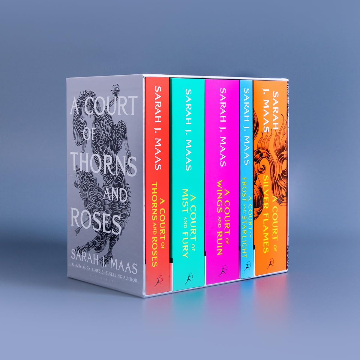 A Court of Thorns and Roses Paperback Box Set (5 Books) - Complete Fantasy Romance Series 1-5 by Sarah J. Maas | TikTok Viral Books for Adults | Perfect for Fantasy Lovers & Book Club Discussions