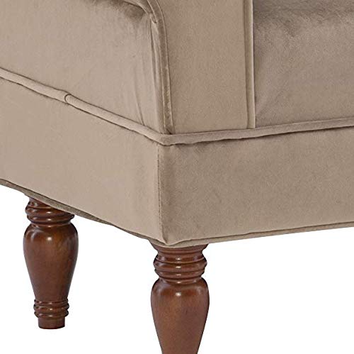 Linon Lillian Bench - Stylish Wooden Coffee Table Bench with Storage for Living Room, Bedroom & Entryway - Perfect for Small Spaces, Home Decor & Extra Seating