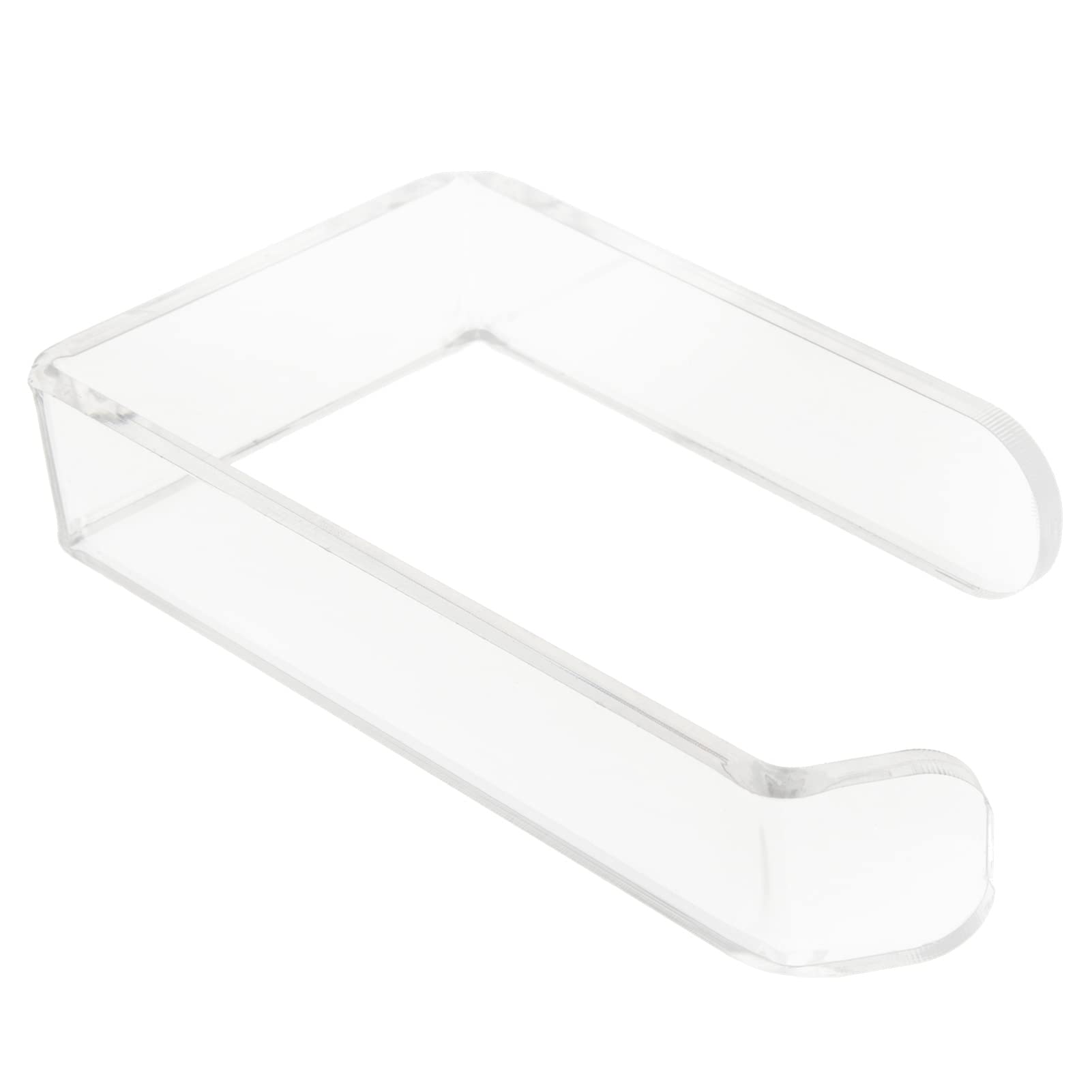 Garosa Acrylic Wall Mounted Toilet Paper & Hand Towel Holder - No Drill Bathroom & Kitchen Tissue Roll Organizer - Easy Installation Clear Napkin Dispenser for Modern Homes & Apartments