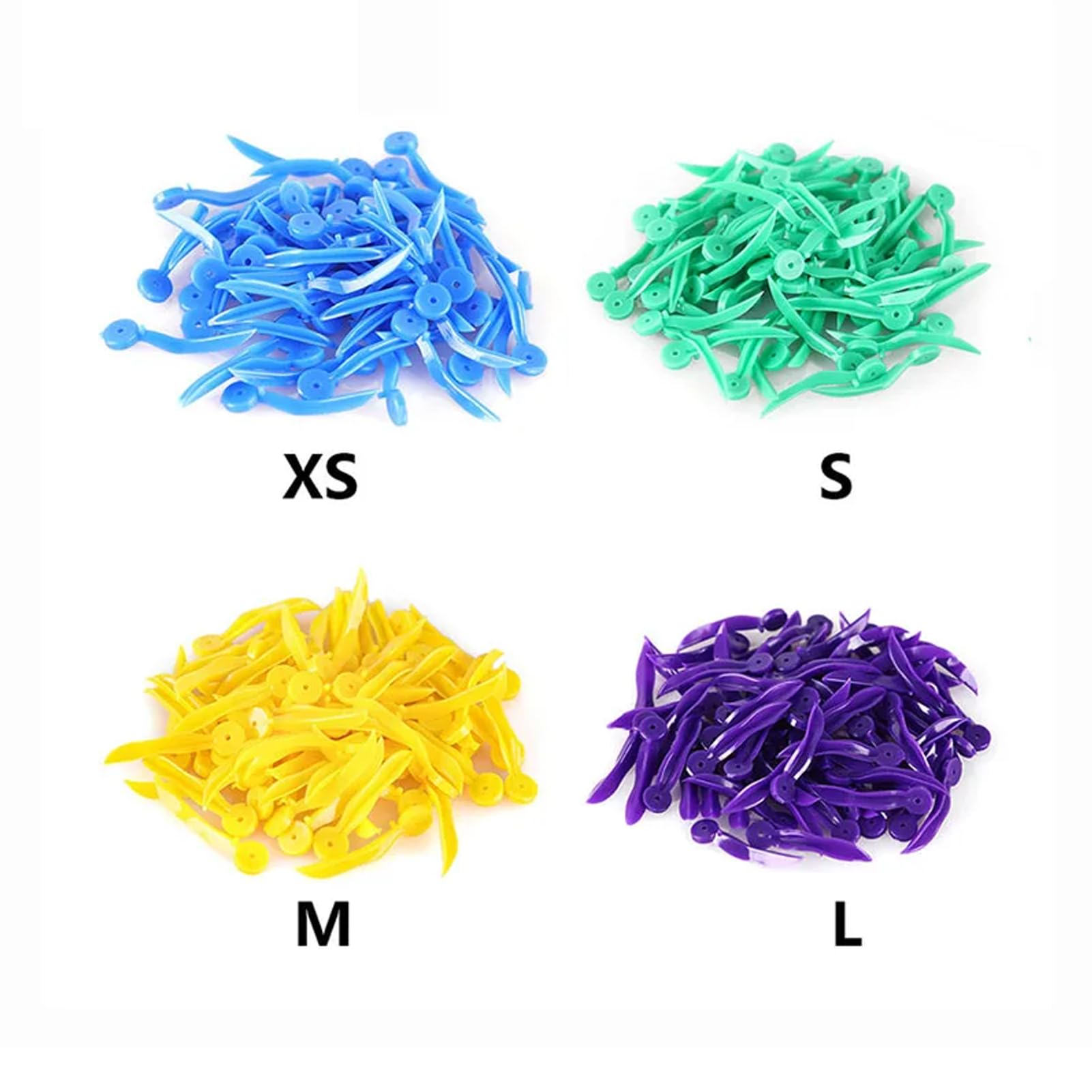 Windplus Dental Wedges 400pcs - Disposable Plastic Dental Wedges with Hole for Sectional Matrix, Interproximal Teeth Fixing (Yellow M) | Perfect for Dental Procedures, Restorations & Orthodontic Work