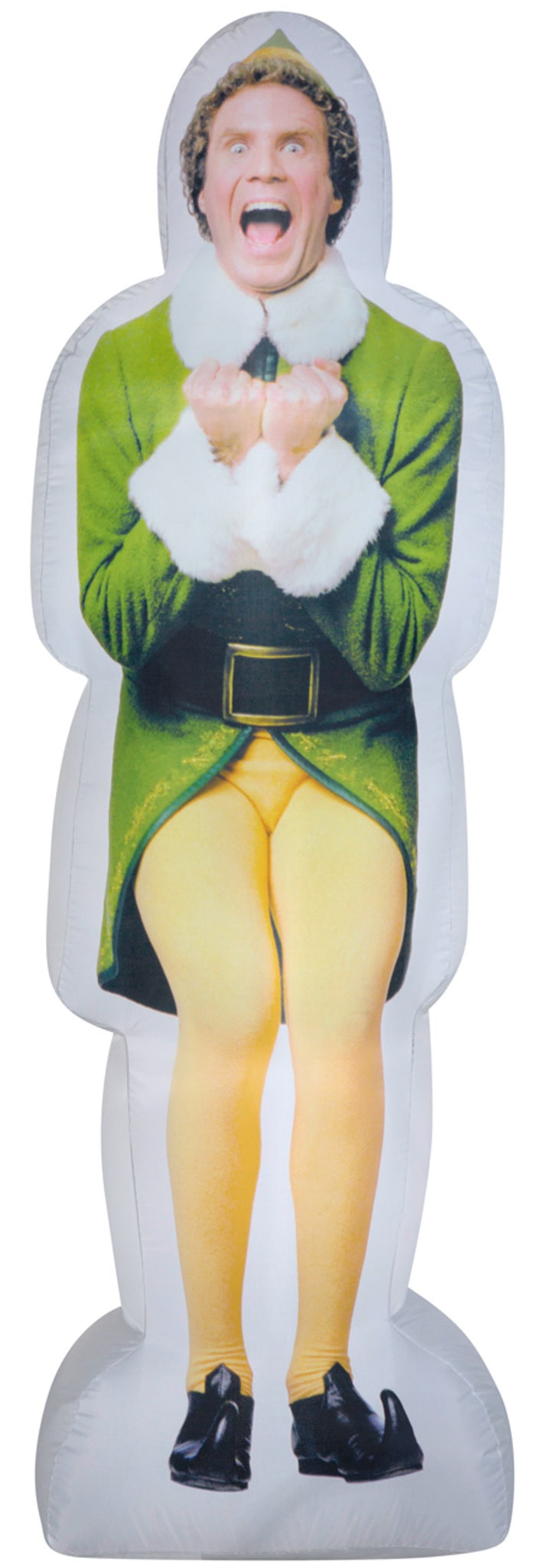 6' Airblown® Photorealistic Buddy the Elf Inflatable Christmas Decoration - Outdoor Yard Decor for Holiday Parties & Festive Home Decorations