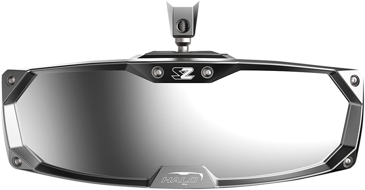 Seizmik Halo-RA Billet Aluminum Rear View Mirror for Polaris Pro-Fit Header Panel | Fits Polaris Ranger 500 570 900 1000 1000XP UTV & SXS Models | Durable Off-Road Side by Side Accessory for Trail Riding & Farm Work