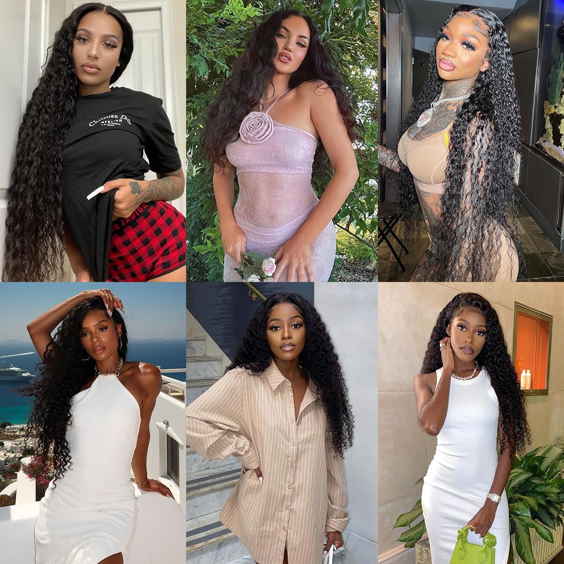 WINOW 30 Inch Deep Wave Lace Front Wigs Human Hair - Pre Plucked 180% Density HD Transparent 13x4 Lace Frontal - Natural Black Deep Curly Lace Front Wig for Women | Perfect for Daily Wear, Cosplay & Special Occasions