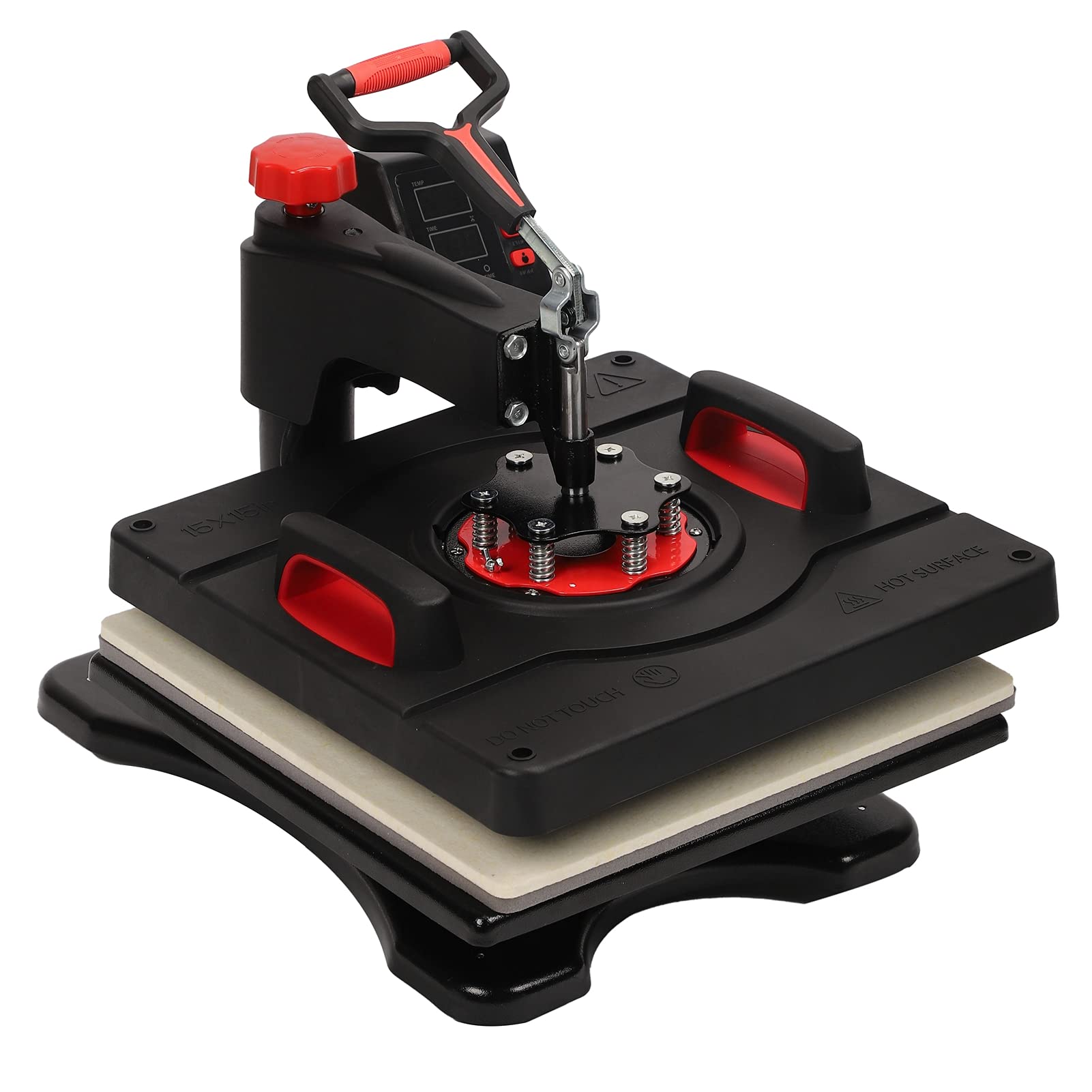 15x15 Inch Double-Tube Heating 5-in-1 Heat Press Machine with PTFE Coated Plate - DIY T-Shirt, Hat & Mug Transfer Press for Sublimation (US Plug) | Perfect for Home Business, Craft Projects & Custom Apparel Printing