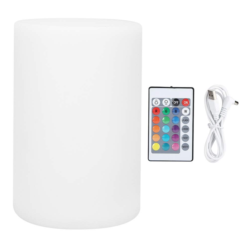 Rechargeable LED Table Lamp - Touch Control Cylindrical Desk Light for Bedroom, Office, Patio | Lightweight & Anti-Deformation Design | Perfect for Reading, Working & Relaxing