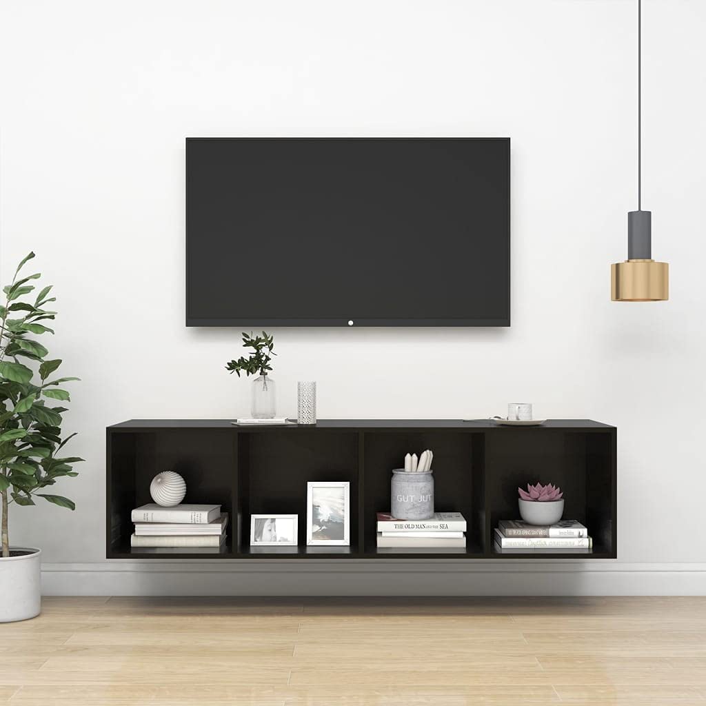4-Tier Wall Mounted Cube Storage Shelf - 14.6