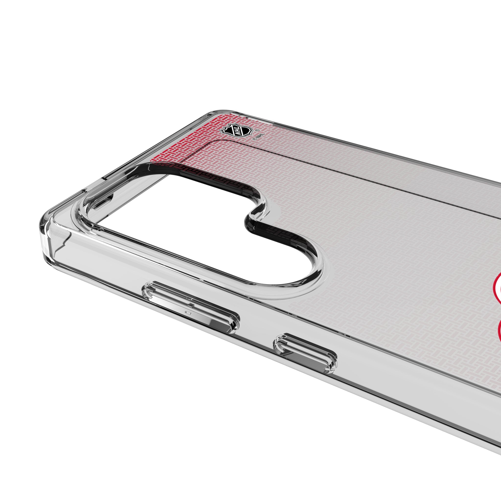 Detroit Red Wings Linen Clear Phone Case for Samsung Galaxy S21 S22 S23 Ultra - Slim Protective Cover for Hockey Fans - Perfect for Game Day & Everyday Use
