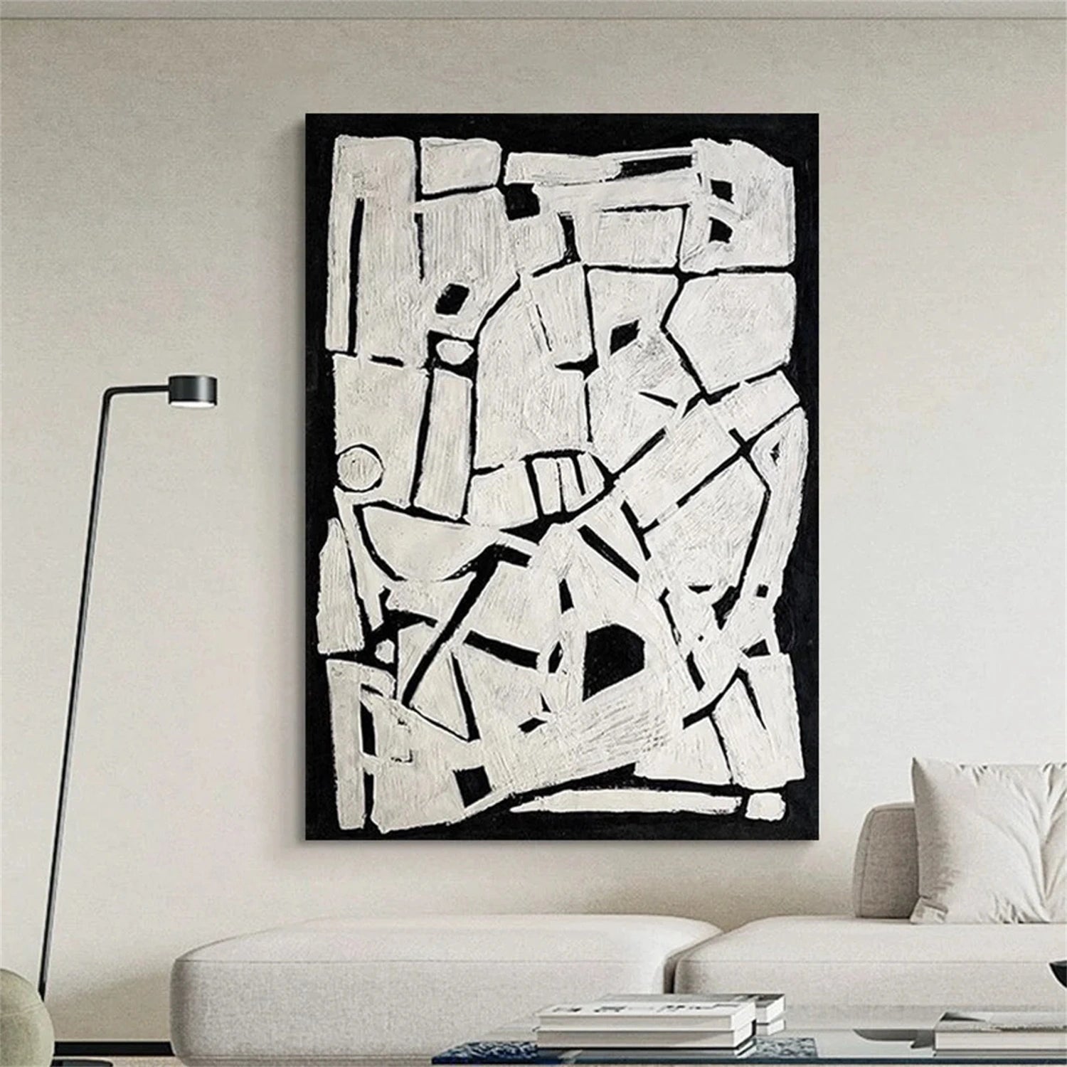 Abstract Tranquility Art Painting - Modern Canvas Wall Decor for Living Room, Bedroom & Office - Handmade Contemporary Artwork #WS235 | Perfect for Home Decor, Housewarming Gifts & Interior Design