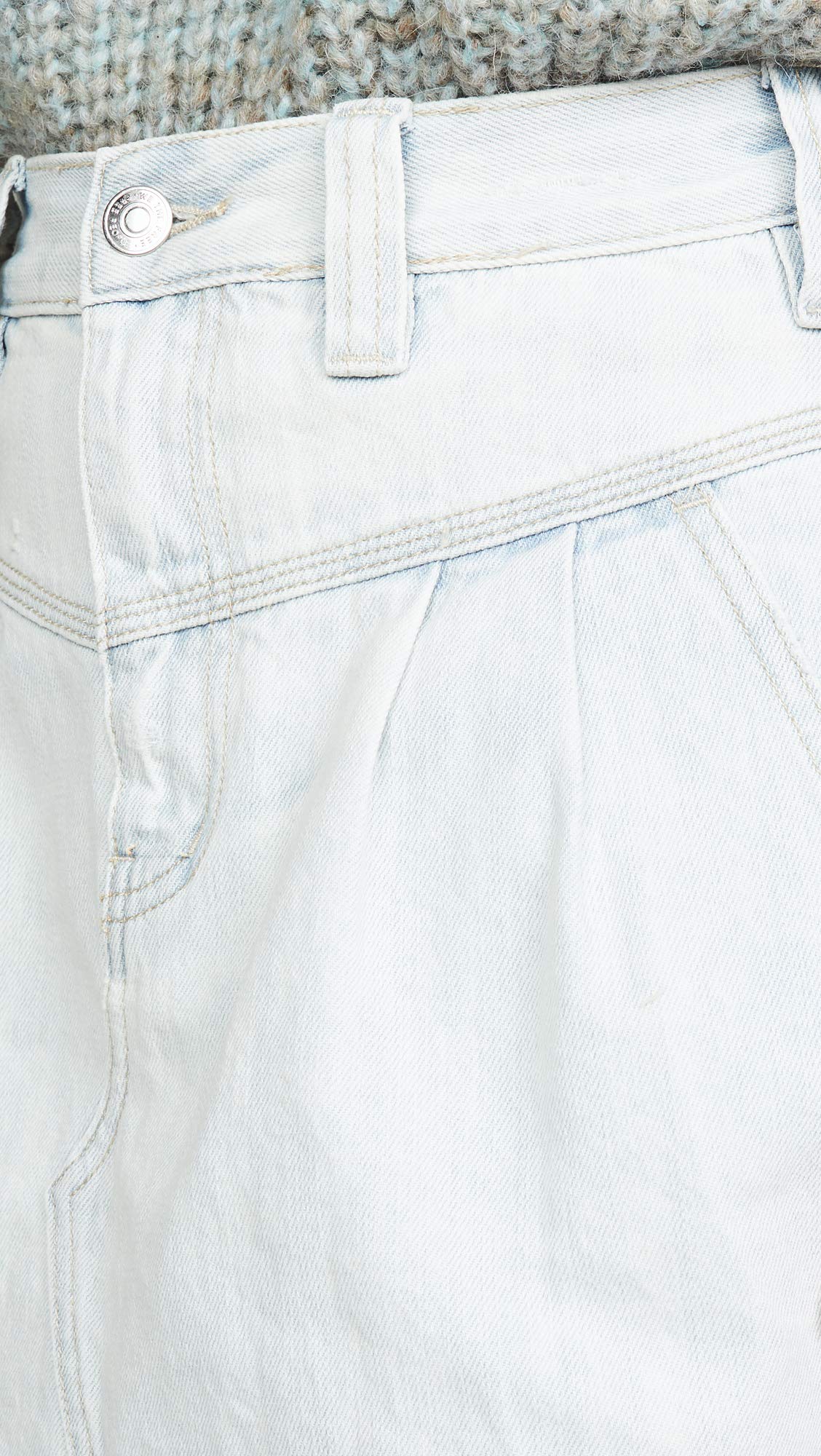 Free People Sidecar Mini Skirt - Women's High Waisted Denim Short Skirt | Perfect for Summer Outfits, Music Festivals & Casual Wear